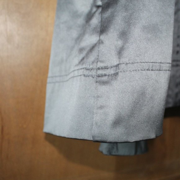 BCX Pleated Satin Pea Coat - Picture 9 of 9